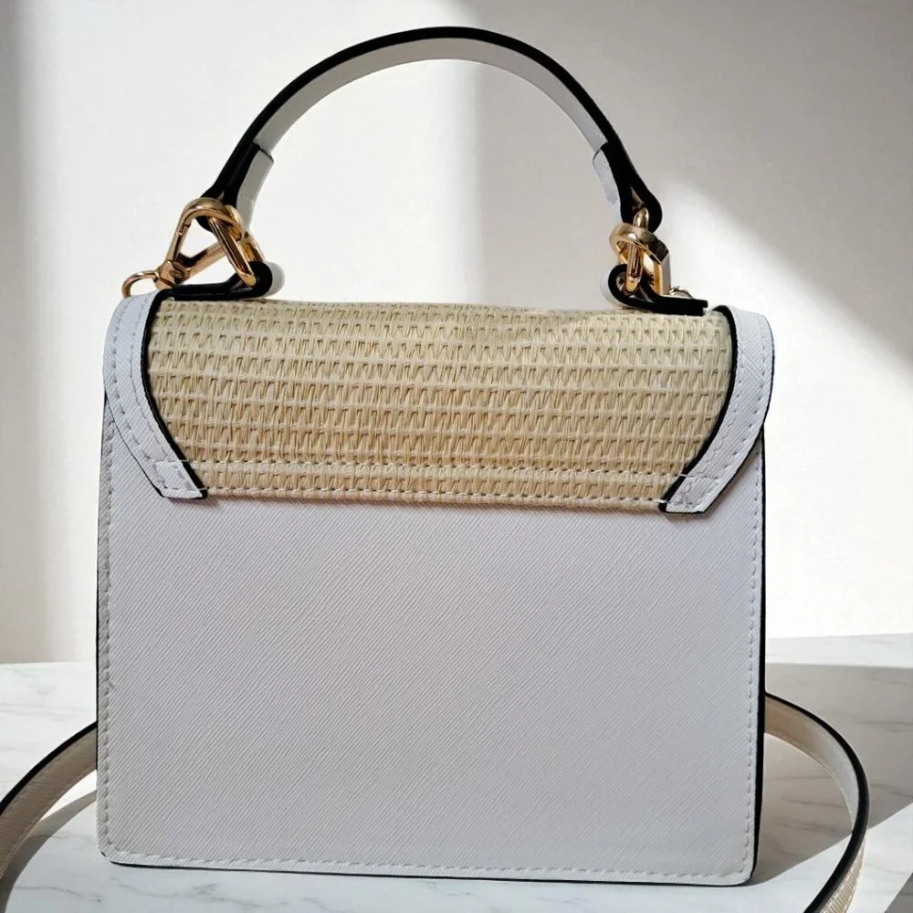 Aldo Pink/White/Beige Floral Canvas Mini Crossbody NWT - Picture 11 of 11
